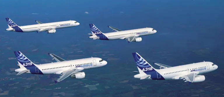 Airbus A320 Family in flight